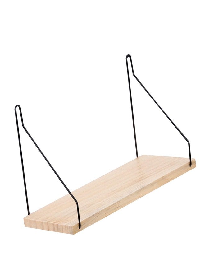 CHEOTIME Floating Shelves, Wooden Wall Shelves Storage Rack Decorative Floating Book Shelf Wall Mounted Floating Bathroom Shelf for Storage Corner Shelves for Bathroom Living Room - Image 2
